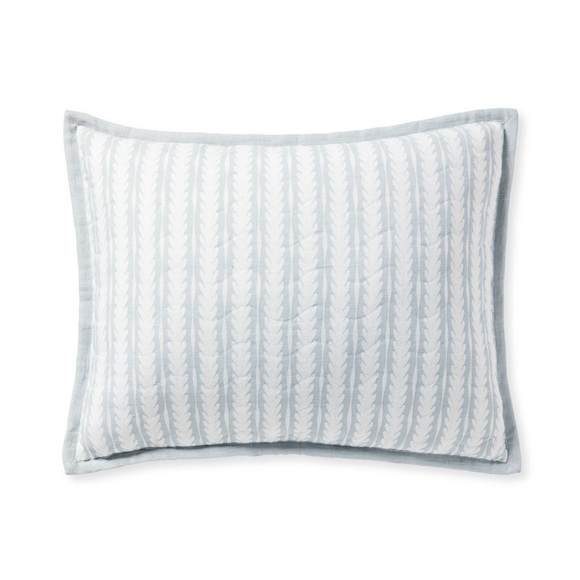 Serena and Lily Oceana Euro Sham Sky/light blue 1 - Picture 1 of 8